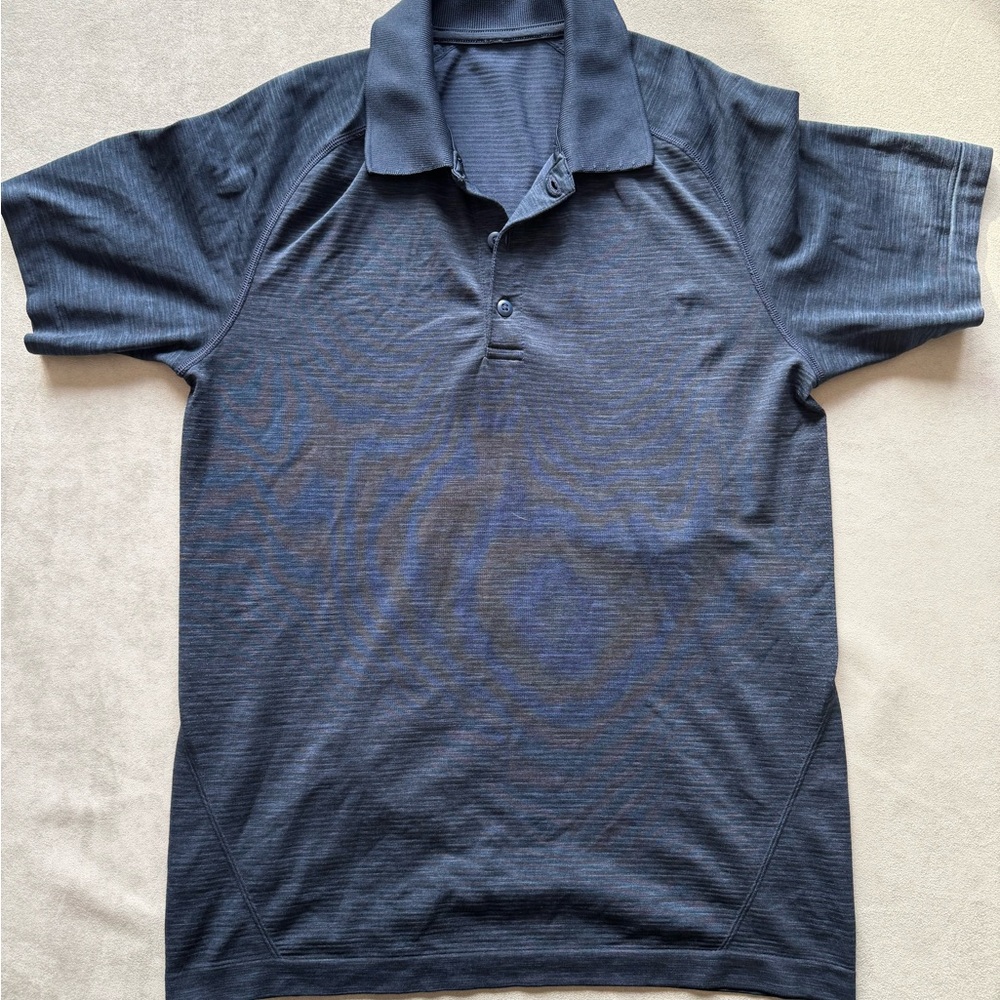 Lululemon Men's Blue Polo Shirt